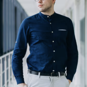 Business Blue Formal Shirt